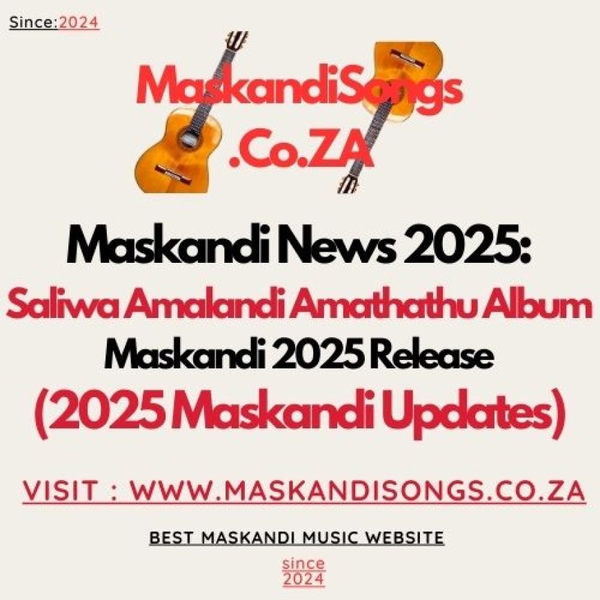 News Flash: Saliwa Is Set To Drop Amalandi Amathathu Album (Maskandi 2025)
